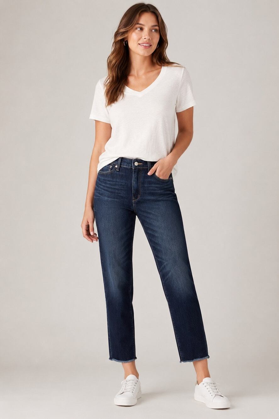Signature by Levi's High-Rise Ankle Straight Jeans – Women's 12